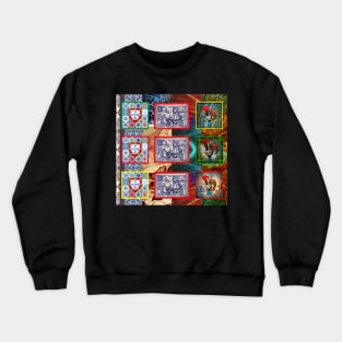 Portuguese folk art Crewneck Sweatshirt